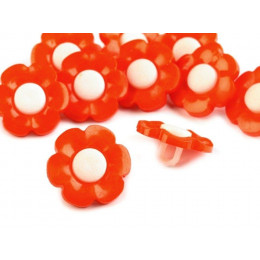Kids button Flower combined  Orange