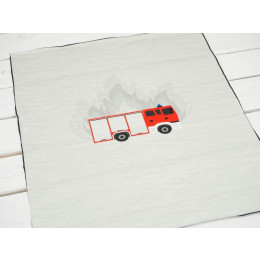 FIRE TRUCK - panel single jersey TE210