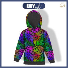 KID'S HOODIE (ALEX) - ANIMAL SKIN pat.8 - sewing set