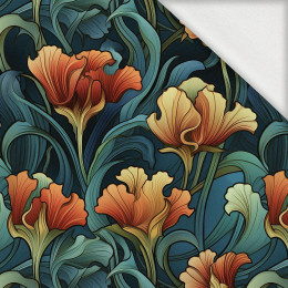 AUTUMN FLOWERS WZ.14 - looped knit fabric