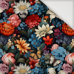Butterfly & Flowers wz.10 - Woven Fabric for tablecloths