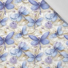 Butterfly & Flowers wz.15 - viscose woven fabric
