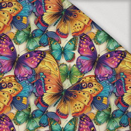 50cm Butterfly & Flowers wz.17 - Viscose jersey