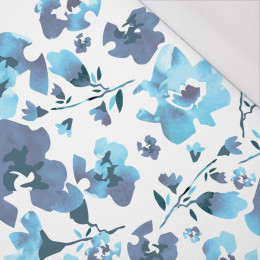 WATER-COLOR FLOWERS pat. 1 (classic blue) - single jersey 120g