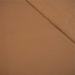D-10 CARAMEL - brushed knitwear with elastane