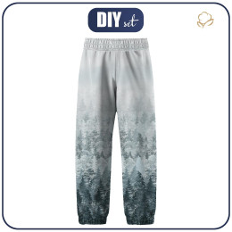 CHILDREN'S SOFTSHELL TROUSERS (YETI) - FORREST OMBRE (WINTER IN THE MOUNTAIN)