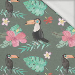 PAINTED TOUCANS pat.4 - looped knit 