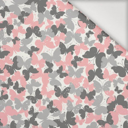 BUTTERFLIES / pink - Nylon fabric PUMI