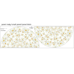 PASTEL DAISIES PAT. 1 - circle skirt panel 