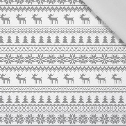 REINDEERS PAT. 2 /  light grey - Cotton woven fabric