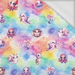 SEA ANIMALS PAT. 3 - looped knit fabric