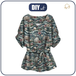 KIMONO BLOUSE - SEA WORLD PAT. 1 - sewing set