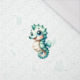 SEAHORSE (SEA ANIMALS PAT. 2) - PANEL (60cm x 50cm) SINGLE JERSEY