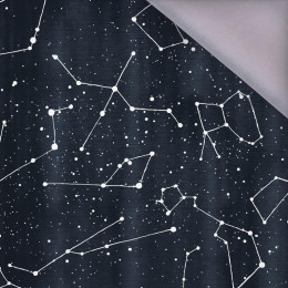 CONSTELLATIONS pat. 2 (GALACTIC ANIMALS) / navy - softshell