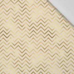 GOLDEN ZIGZAGS (GOLDEN OCEAN) / beige - Cotton woven fabric