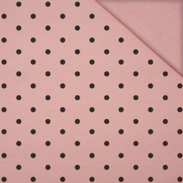 BLACK DOTS  / B-05 rose quartz - looped knitwear 
