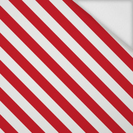 DIAGONAL STRIPES / red - softshell