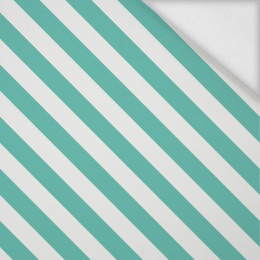 DIAGONAL STRIPES / mint - softshell
