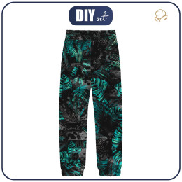 CHILDREN'S SOFTSHELL TROUSERS (YETI) - JUNGLE ZEBRA - sewing set