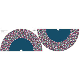 EXOTIC ORCHIDS PAT. 1 - circle skirt panel