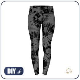 SPORTS LEGGINGS - GREY BATIK - sewing set