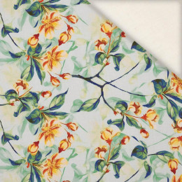APPLE BLOSSOM pat. 1 (yellow) - Linen with viscose
