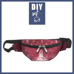 HIP BAG - SPACESHIP (SPACE EXPEDITION) / ACID WASH MAROON / Choice of sizes