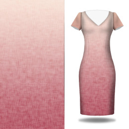 OMBRE / ACID WASH - fuchsia (pale pink) - dress panel Satin