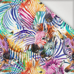 ZEBRA (rainbow) / white - Nylon fabric PUMI