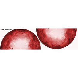 SPECKS (red) - circle skirt panel 