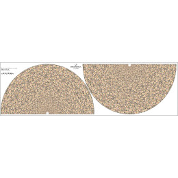 PASTEL FLOWERS PAT 2 - circle skirt panel