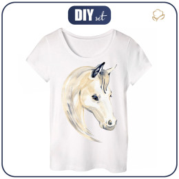 PAJAMAS-T-SHIRT "LINDA" -  HORSE pat. 2 - sewing set