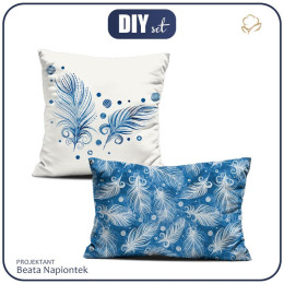 DECORATIVE PILOWS - FEATHERS (CLASSIC BLUE)