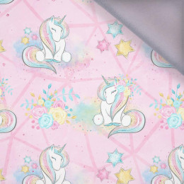 UNICORNS AND FLOWERS pat. 2 (WONDERLAND) - softshell