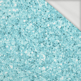 BLUE GLITTER (WONDERLAND) - looped knit fabric