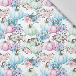 PUMPKINS AND FLOWERS pat. 3 (PUMPKIN GARDEN) - Cotton woven fabric