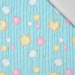 PASTEL STARS pat. 2 (WONDERLAND) - Cotton woven fabric