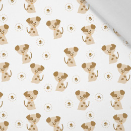 50cm PIEBALD DOGS (ANIMAL GARDEN) - Cotton woven fabric