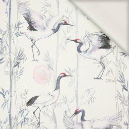 CRANES  - viscose woven fabric
