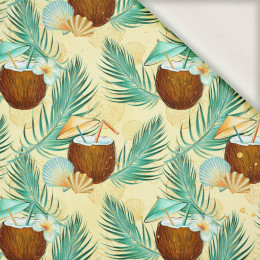 COCONUTS AND PALM TREES - viscose woven fabric