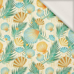 SHELLS AND PALM TREES - viscose woven fabric