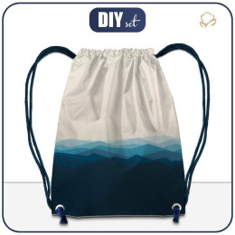 GYM BAG - MOUNTAINS / beige / Choice of sizes