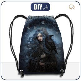 GYM BAG - GOTHIC GIRL pat. 2 - small