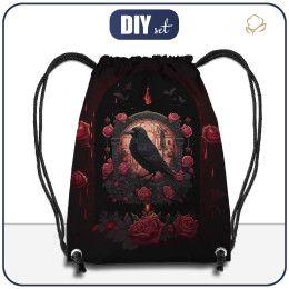 GYM BAG - GOTHIC RAVEN - big