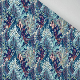 BLUE LEAVES (VINTAGE) - brushed knitwear with elastane ITY