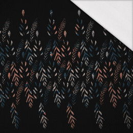 LEAVES PAT. 3 / BLACK - Sports knit - bird eye mesh