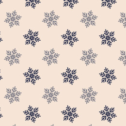 SNOWFLAKES pat. 5 (WINTER TIME) / beige