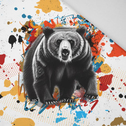 BEAR / SPECKS - panel (60cm x 50cm) Panama 220g