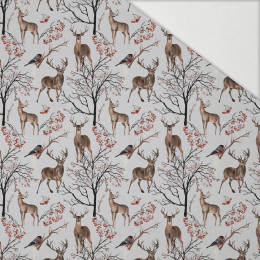 WINTER ANIMALS (WINTER IN PARK) - Hydrophobic brushed knit
