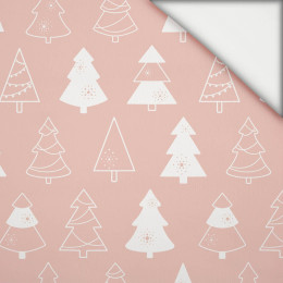 GLAZED CHRISTMAS TREES (CHRISTMAS GINGERBREAD) / dusky pink - light brushed knitwear